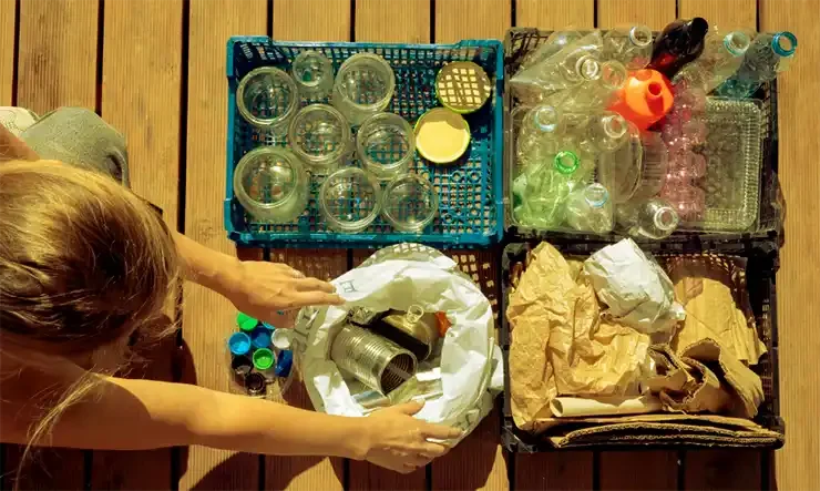 Gestão de lixo e resíduos recicláveis