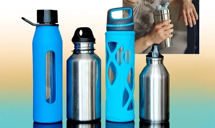 Modelos de garrafas e squeezes para água